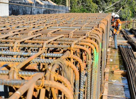 Raumati Road bridge abutments
